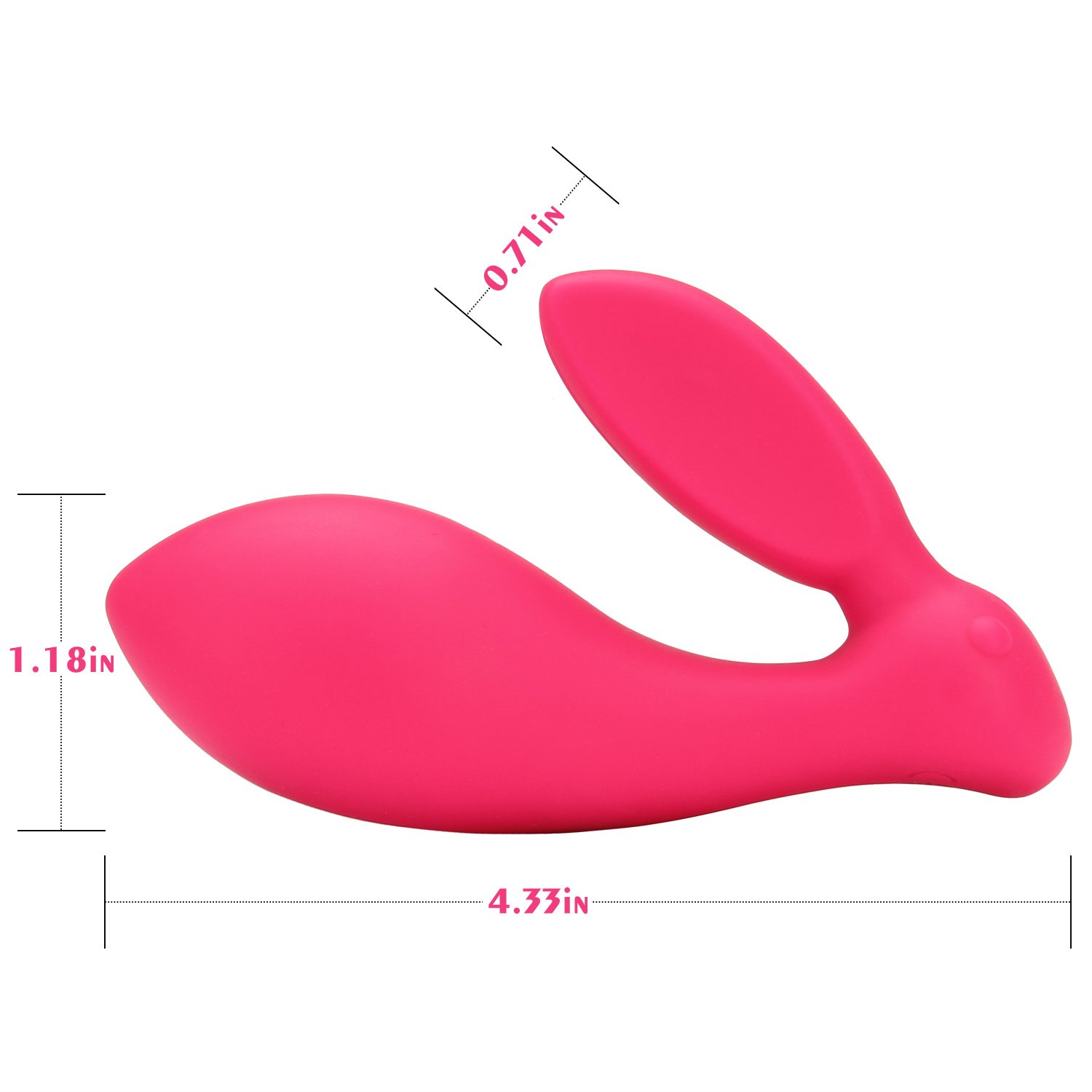 SOCU Rabbit Vibrating Vibrator, 30 Patterns Vibration Remote Control Silicone Waterproof Vibrator, Women Gift for Beginners & Advanced