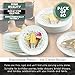 BLUE PANDA Paper Plates for Ice Cream Party Supplies for Birthdays (9 In, 80 Count)
