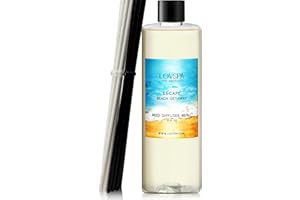 LOVSPA Escape Beach Getaway Diffuser Oil - Essential Oils for Diffuser Refill & Air Freshener Room Spray - Long-Lasting & Natural Home Fragrance, Scented Oil for Diffusers, USA Made, 8 oz