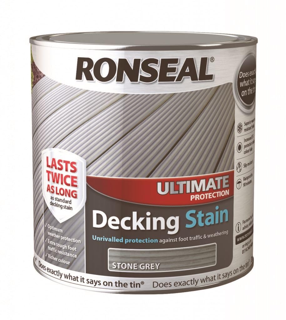 Ronseal Ultimate Protection Decking Stain Stone Grey 2.5L