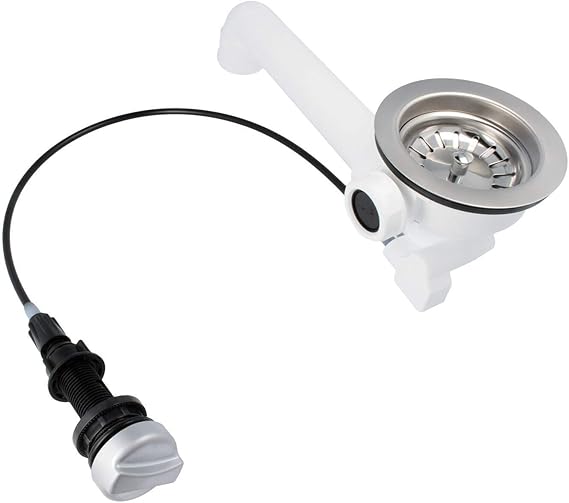 Tecuro Sink Outlet Sink Strainer Basket Valve 3 1/2 Inches Diameter