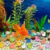 JOLCEEY 200pcs Mini Ducks Resin Tiny Ducks Aquarium Dollhouse Decor 10 Colors view 5