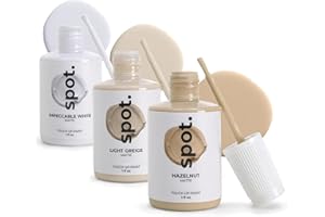 spot. Touch-Up Paint | Matte Finish for Cabinets, Walls, Doors & Furniture | Multi-Tone Beige Repair Kit | Quick-Dry, Self-Priming, Low-Odor, Eco-Friendly | No-Sanding or Primer Needed | 3 Pack