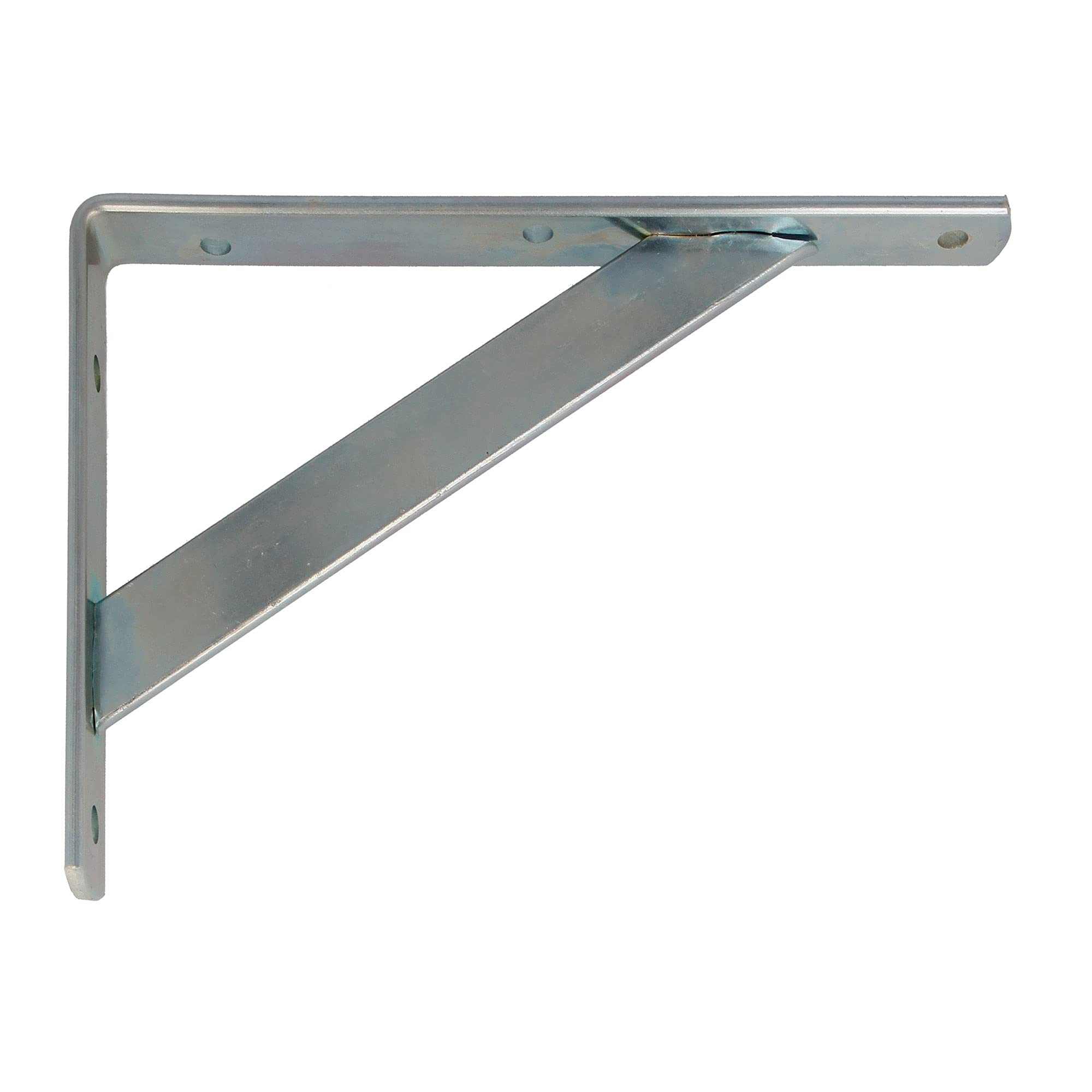 Amig - Wall Bracket Shelf | Sturdy Cast Iron Brackets | Easy Installation | Supports up to 320 kg | Ideal for Kitchen, Bathroom, Bedroom | Modern Design, Metallic Silver, 200x125 mm, Alloy Steel