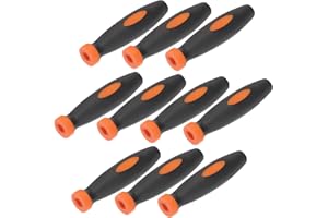 SHINEOFI Rubber File Handles for Metal Files and Chain Saws Ergonomic Design Insert Handles for Woodworking a