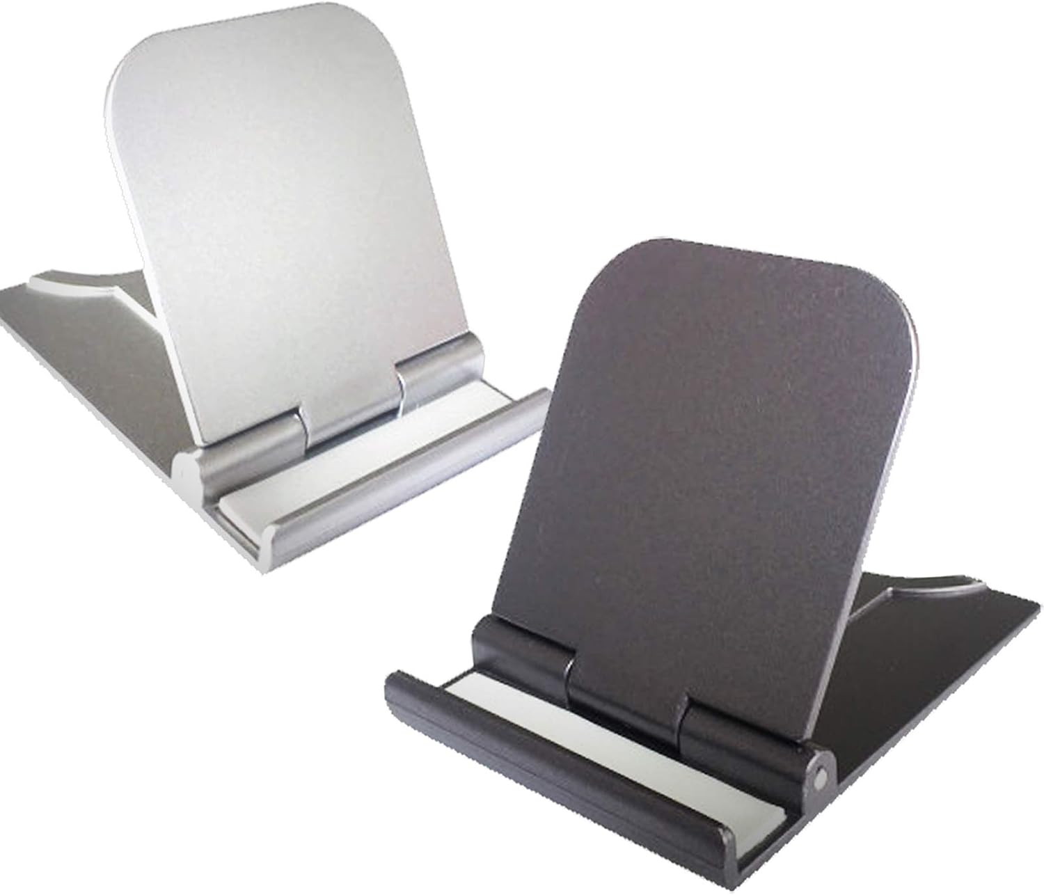 Cell Phone Stand, 2Pack Cellphone Holder for Desk Small Phone Stand for Travel Lightweight Portable Foldable Tablet Stands Desktop Dock Cradle for iPhone Android Smartphone Office Supplies