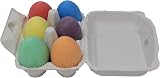 Bright Ideas PK06 7cm Egg Shaped Chalks Assorted 6 Colours BI7981 view 2