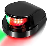 Obcursco Boat Navigation Lights, Red and Green Marine LED Bow Lights, IP67 Waterproof, Rust-Resistant, Ideal for Pontoon, Ski