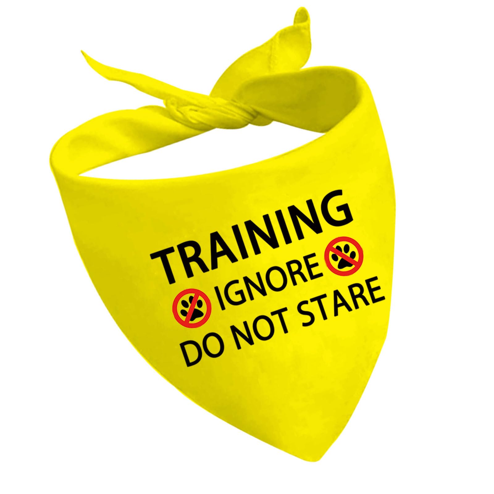 1 Piece Training Ignore Do Not Stare Dog Bandana Dot Not Pet Working Dog Bandana Service Dog Gift (Do Not Stare D2)