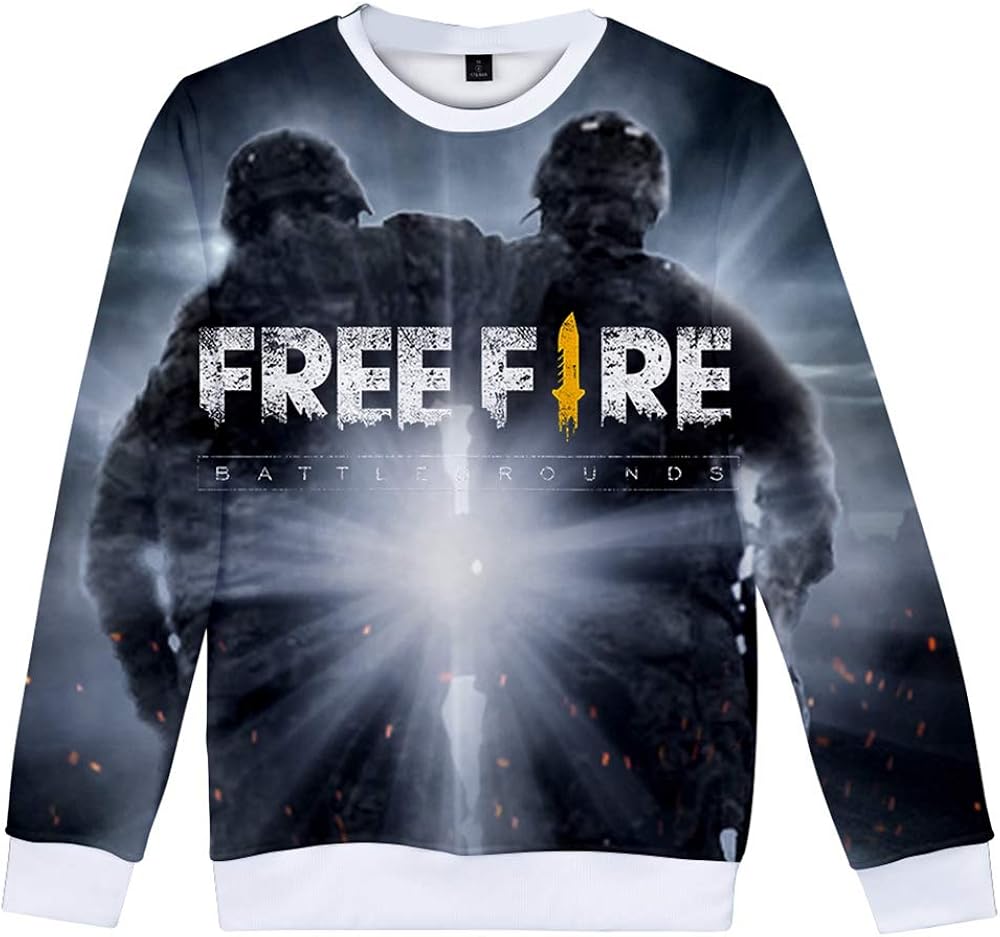Amazon Com Free Fire Long Sleeve T Shirt T Shirt Vogue 3d