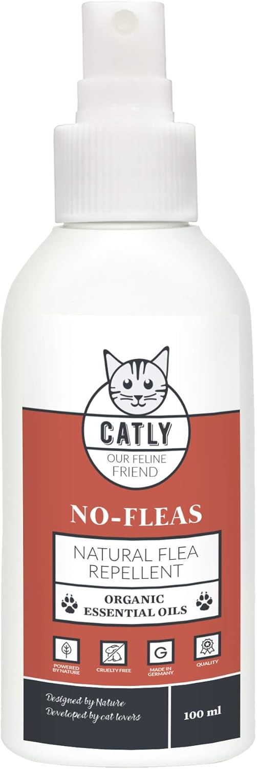 Flea spray for cats by CATLY Organic flea treatment spray 100ml