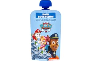 PUMPKIN TREE Paw Patrol Bold Blueberry Organic Mixed Fruit Squeeze Pouch, 3.5 Ounce (Pack of 10)