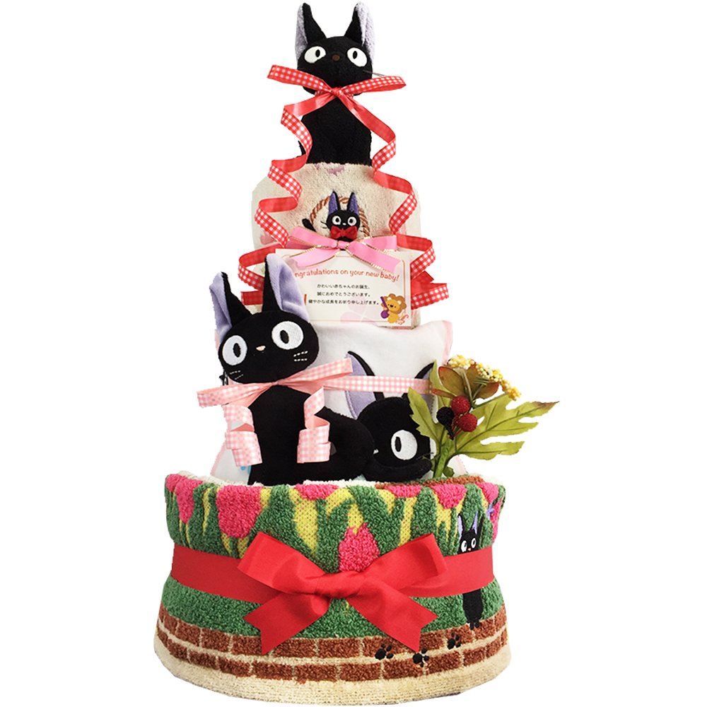 最新コレックション おむつケーキ 魔女の宅急便 ジジ 出産祝い 女の子 3段 4001 1歳のお誕生日プレゼント M ご注文者様のお手元へ配送 Mサイズ B01iqh67fa 完売 Ijsl Pubmedia Id