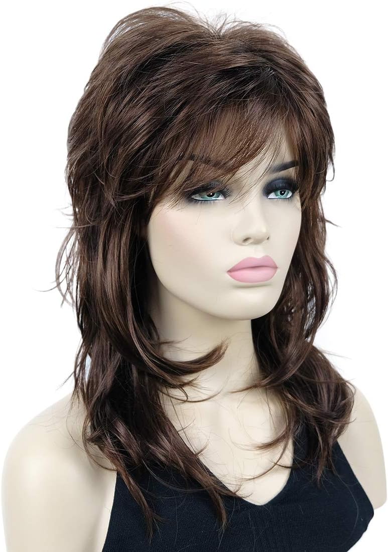 Lydell Long Soft Shaggy Layered Classic Cap Full Synthetic Wig Wigs (31 Medium Auburn) - Image 3