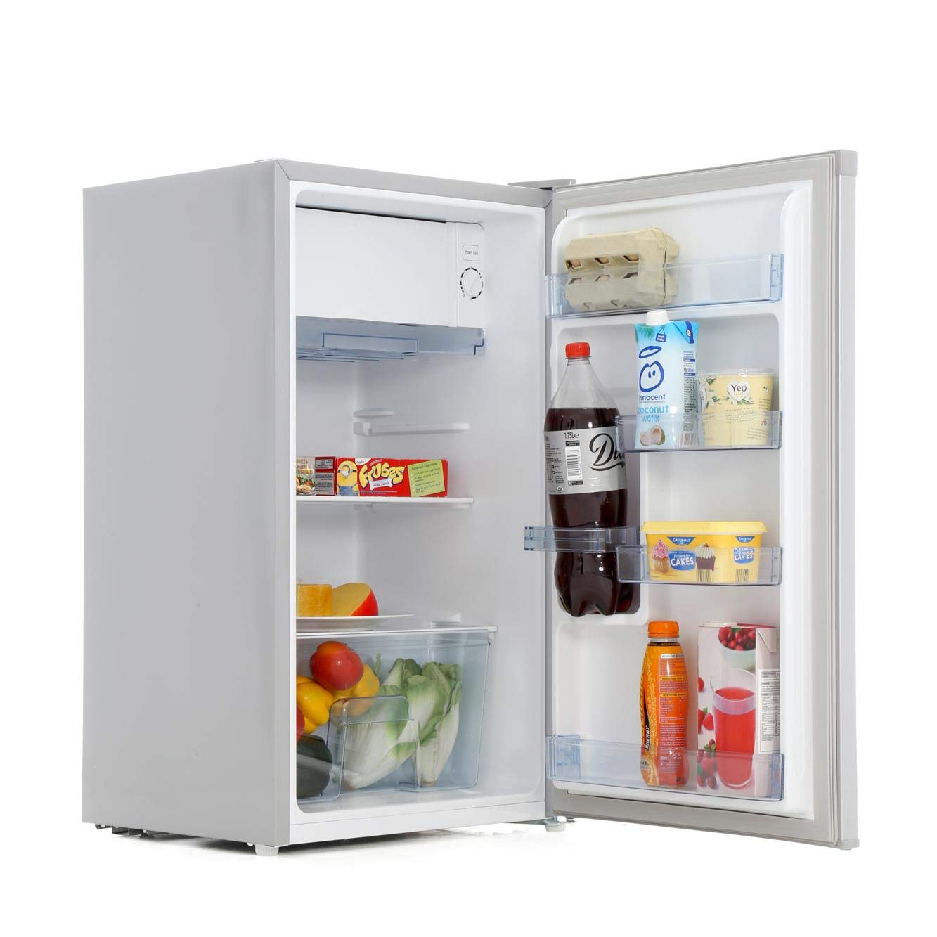Fridgemaster MUR4892S 48cm Wide Freestanding Under Counter Fridge With Ice Box Silver [Energy