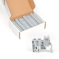 GUETNEU 30Pcs E/UK DIN Rail Terminal Blocks End