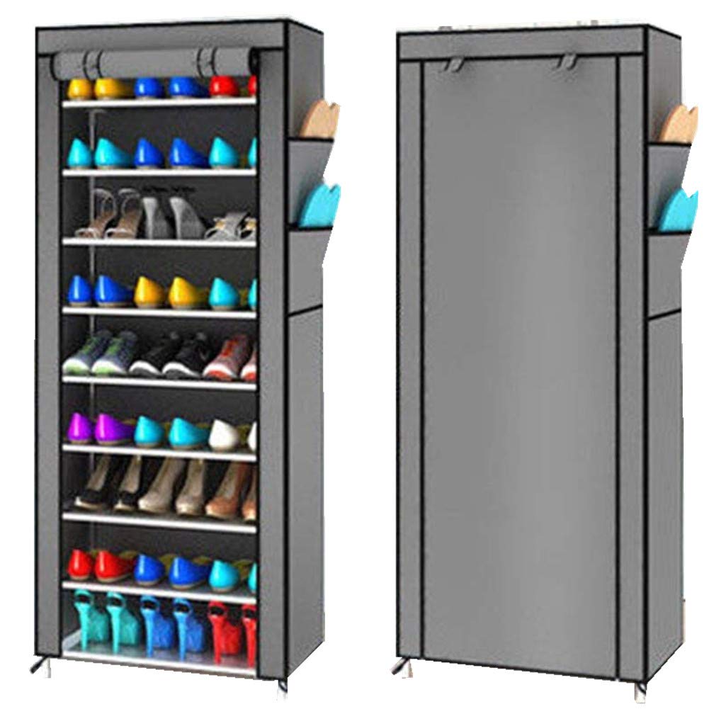 Cocoarm 10-Tier Schuhschrank Schuhregal Stoff Schichte Stoffregal