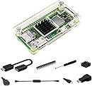 iUniker Raspberry Pi Zero Case, Case for Raspberry Pi Zero 2 w, with Heatsink, HDMI Adapter, OTG Cable, Header, Screwdriver, 