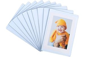 SULEPE 2.5 x 3.5 Magnetic Polaroid Picture Frame Sleeve Pocket for Fridge, Instax Mini Frame Photo Magnets for Refrigerator, Wallet Size Picture Frame, 10 Pack