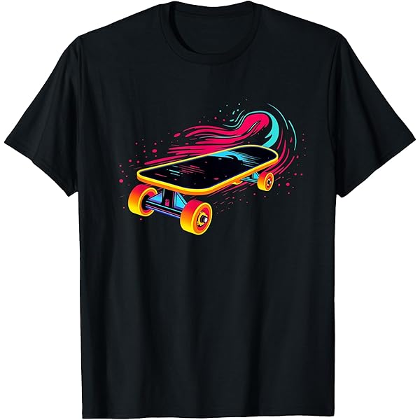 Amazon.com: Retro Skateboard for Boys T-Shirt : Clothing