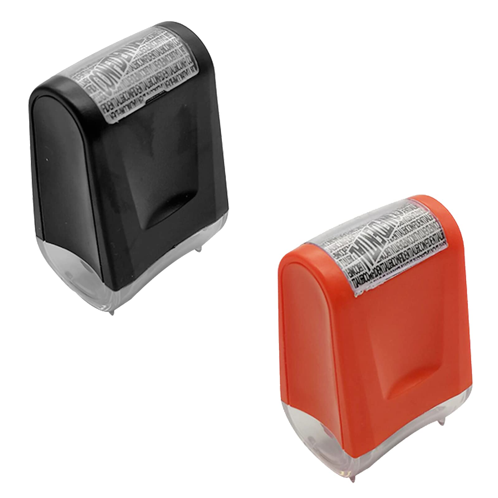 2 Pcs Data Defender Wide Roller Stamp Identity Theft Stamp Confidential Roller Stamp for Secure Confidential ID Blackout Security
