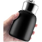 Mifoci 1 Pcs 10oz Mini Water Bottles Stainless Steel Slim Insulated Thermal for Hot Cold Drink Thermal Small Vacuum Portable Water Bottle for Women Gifts Travel Camping Hiking (Black)