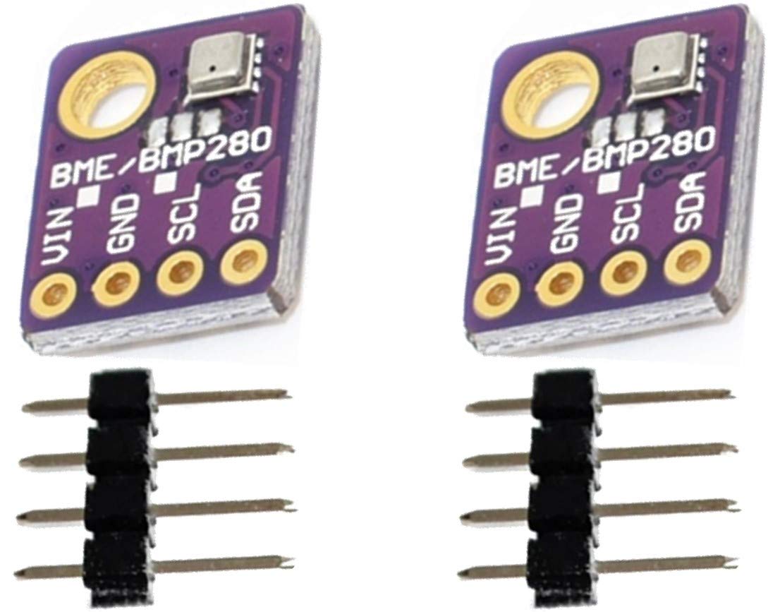 TECNOIOT 2pcs BME280 Temperature Humidity Barometric Pressure Sensor Module GY-BME280