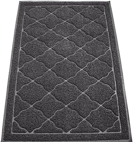 KW Pets Extra Large Cat Litter Mat Non-Toxic, Soft, Easy to Clean Cat Litter Tracking - Best Kitty Litter Catcher with Litter Trapping Mesh to Prevent Litter Scatter for Litter Free Floors