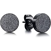 Onnzin Hypoallergenic Titanium Earrings for Sensitive Ears,Surgical Stainless Steel Earrings for Women Men 8mm