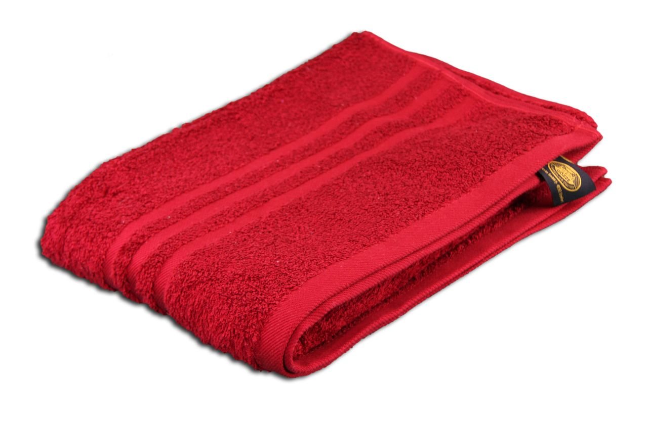Gözze - Elegant Bath Towel, Sylt, 100% Cotton, Heavy Weight (440 g/m²), 70 x 140 cm - Bordeaux
