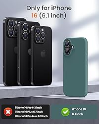 OuXul Designed for iPhone 16 Case,Shockproof Liquid