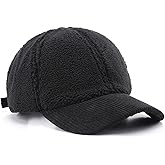 VPTMRP Fluffy Baseball Cap Women Corduroy Warm Hat