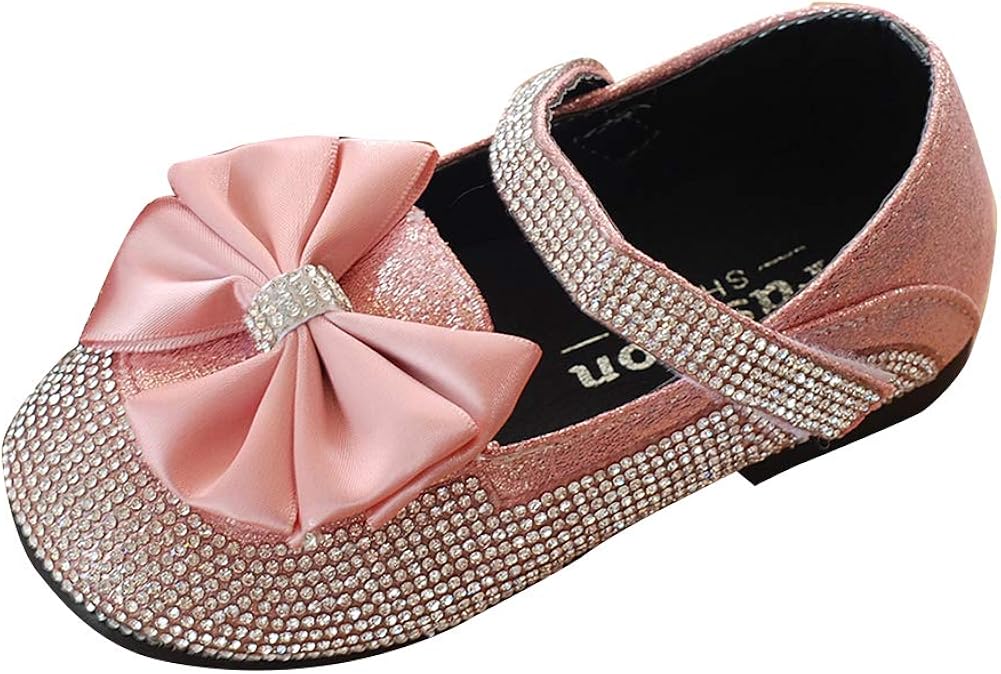 Prinzessinnen Schuhe Mädchen Rosa - Glitzer Tanzschuhe Mit Strass Gr.26-37