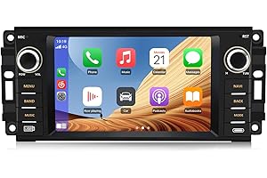 AWESAFE Android Car Stereo for Jeep Wrangler JK Chrysler Dodge Radio Replacement, Touch Screen Support Carplay Android Auto R
