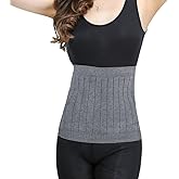 FakeFace Men Women Warm Cashmere Waist Warmer Kidney Binder Supports Thermal Waistband Stomach Back Warming Brace Band