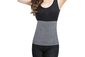 FakeFace Men Women Warm Cashmere Waist Warmer Kidney Binder Supports Thermal Waistband Stomach Back Warming Brace Band