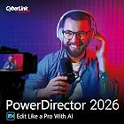 CyberLink PowerDirector 2026 | Easily Create Videos Like a Pro | Intuitive AI Video Editing | Visual Effects, Slideshow Maker &amp; Screen Recorder | Windows Download
