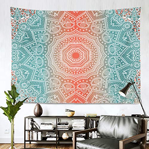 AITREASURE Mandala Tapestry Hippie Bohemian Tapestries Psychedelic Boho Tapestry Wall Hanging for Bedroom ( Pink Mandala, 59\'\'×79\'\' )