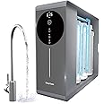 Tankless Reverse Osmosis System 600GPD NSF Certifed, Under Sink RO Water Filtration System TDS Reduction from 500 to 20, Tankless ro System 2.5:1 Pure to Drain Ratio for Home Kitchen Apartment(Grey)