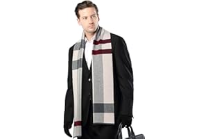 ULSTAR Scarf for Men, Soft Warm Merino Wool Men Scarf for Autumn Winter Spring