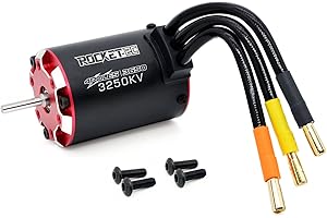 SURPASS HOBBY USA Surpass RC 3650 Brushless Motor V2 3650 3250KV 4 Pole Supersonic Motor for 1/10 RC Car Truck Black