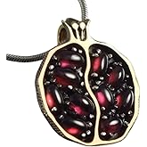 Fruit Pomegranate Pendant Necklace Red Crystal Pomegranate Stone Necklace Women Jewelry persephone necklace pomegranate jewelry Fruit Pendant Necklaces for Women
