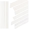 Swpeet 35Pcs Milkly Plastic Rods Assortment Kit, Diameter 2mm-8mm Length 250mm Material ABS Round Stick Round Solid Bar DIY Model for DIY Toys Building Making Architectural Model Making