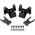 BST BSSP 4" Lowering Drop Set Spring Shackle and Hanger Kit Rear Suspension Compatible with 1973-1987 Chevy GMC C10 2WD Pickup Rear Drop Kit 421120