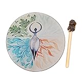AZURAOKEY Shaman Drum, 10 Inch Frame Drum sktop