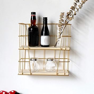 XHCP Wandregal, wandmontiertes Badezimmerregal, zweischichtige