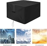 OKPOW Fire Pit Cover 90cm Square 600D Waterproof Heavy Duty view 5