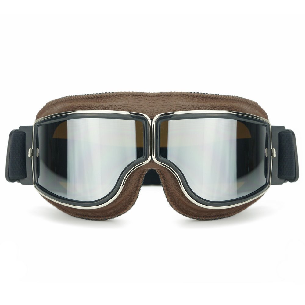Casco Da Moto Per Motociclisti Con Occhiali Stile Retrò Illustrazione Casco Da Moto Per Motociclisti Con Occhiali Stile Retrò Illustrazione