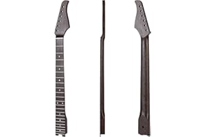 FENDIROCIK 22fret Guitar Neck Wenge Neck,Wenge Fretboard Inlaid with Colored Shells,Cow Bone Nut