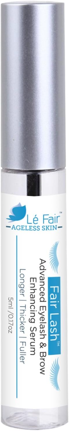 Eyelash & Eyebrow Growth Product Serum - Fair Lash by Le Fair - Better Than False Eyelashes & Extensions - Longer Thicker Fuller Lashes & Brow Enhancer Treatment Gel - No More Mascara or Eye Liner